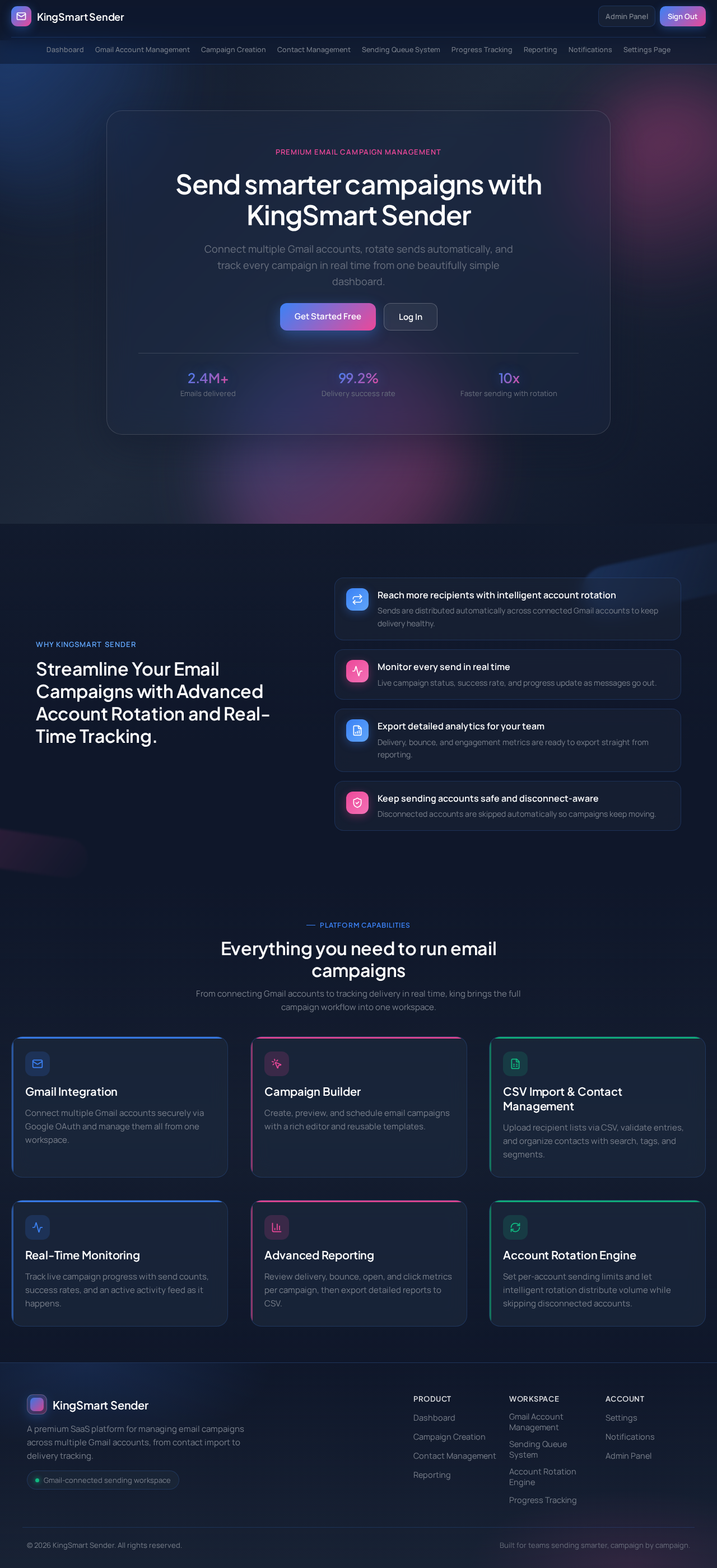 Landing design preview