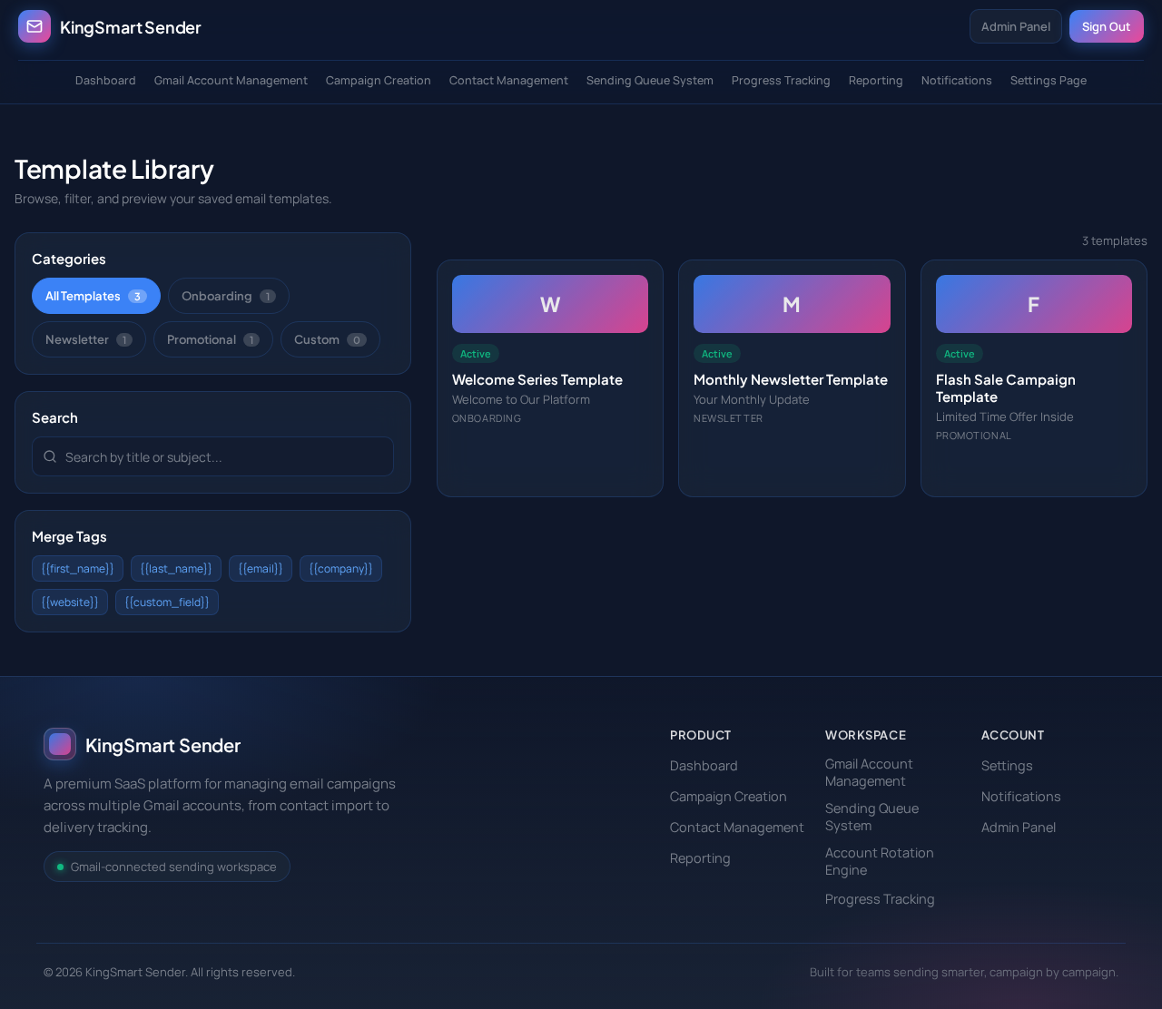 Email Template Editor design preview
