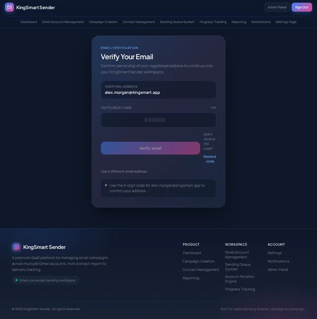 Email Verification Flow