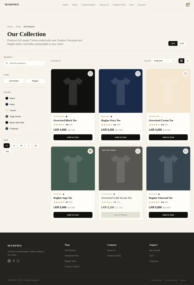 Product Listing