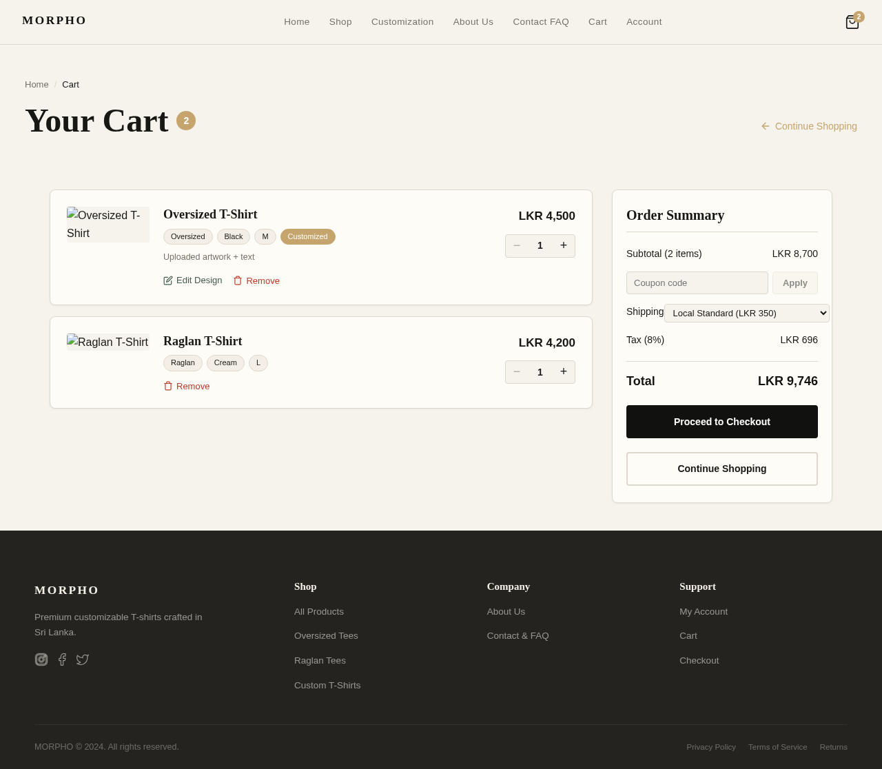 Cart design preview