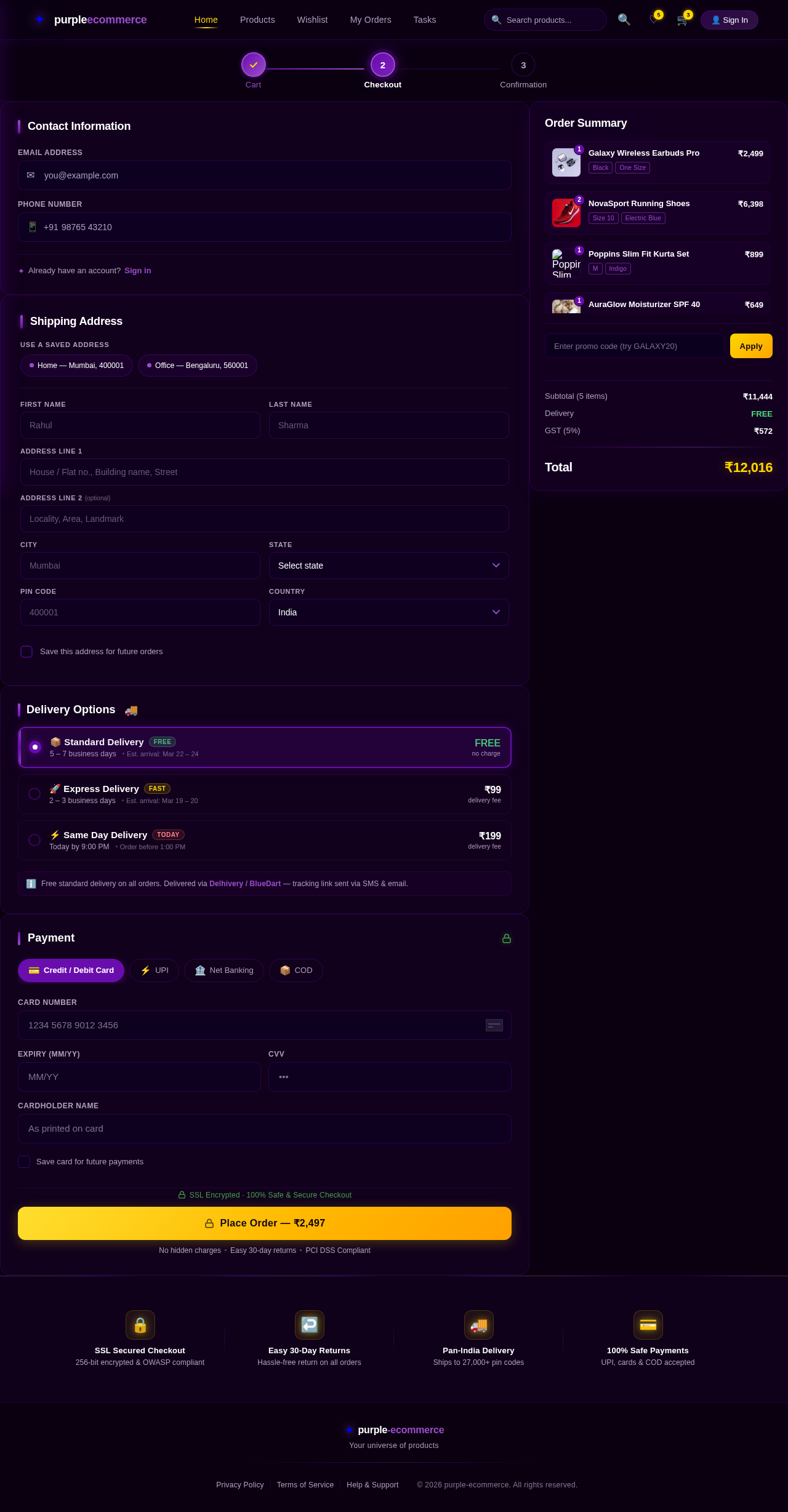 Checkout design preview