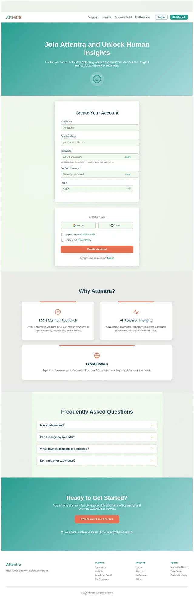 Signup