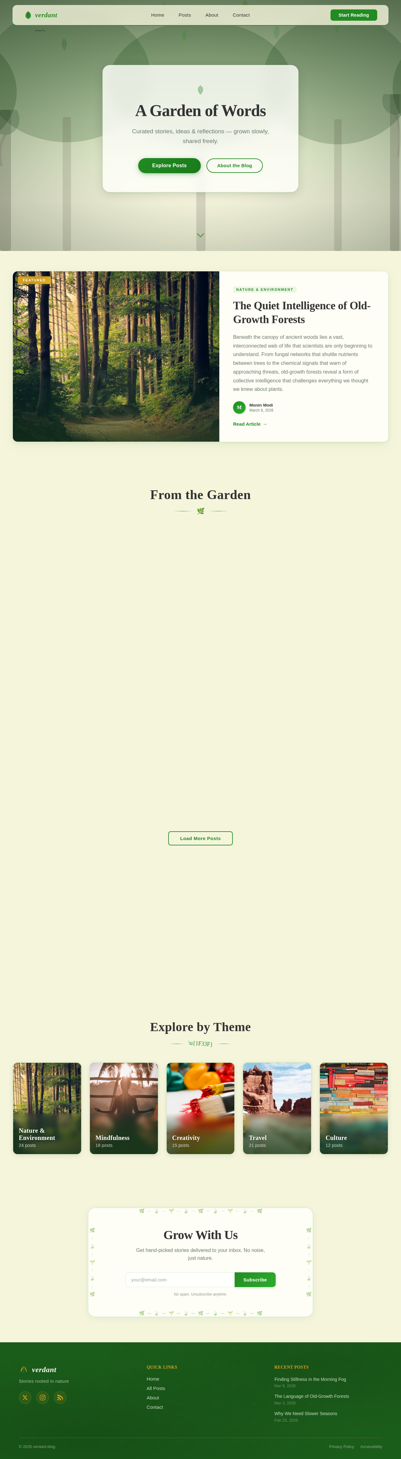 Homepage design preview
