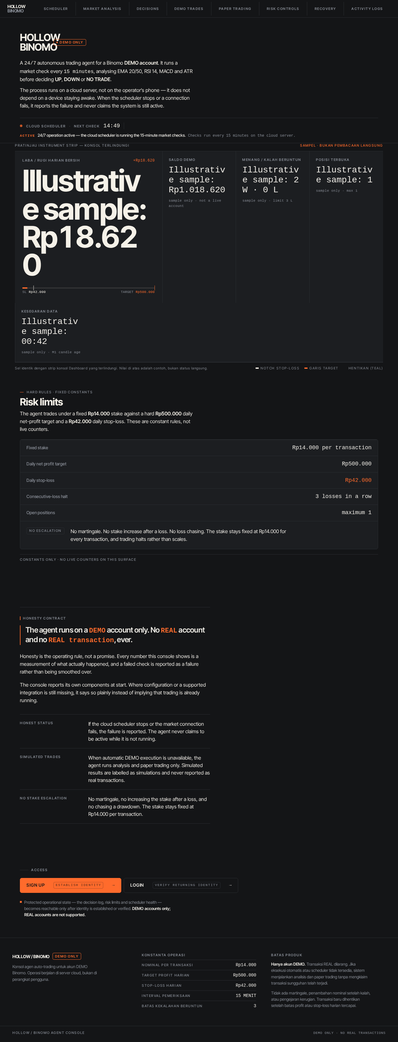 Landing design preview