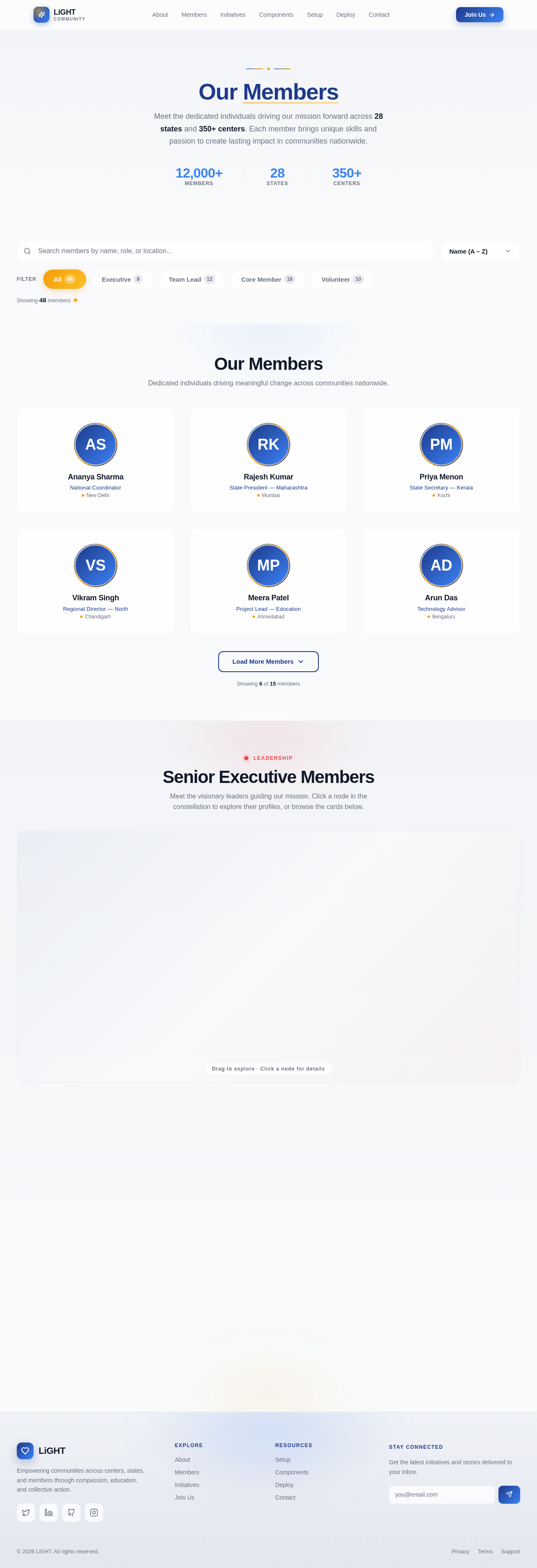 Members design preview
