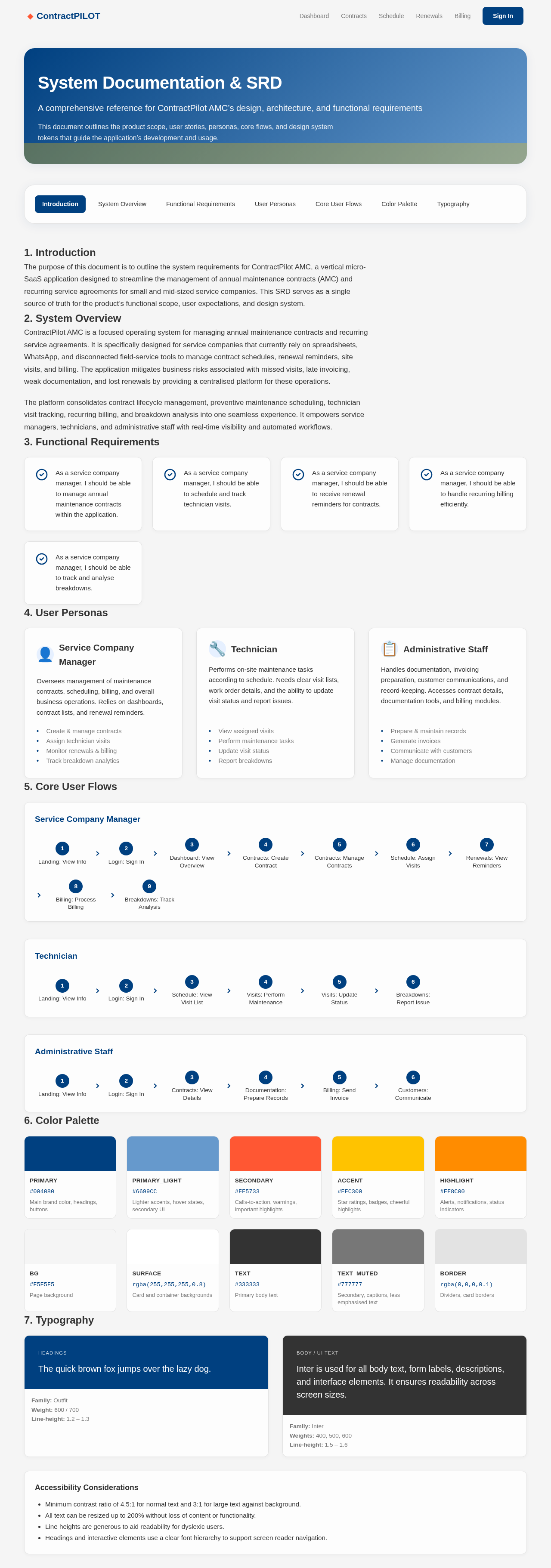 Documentation design preview