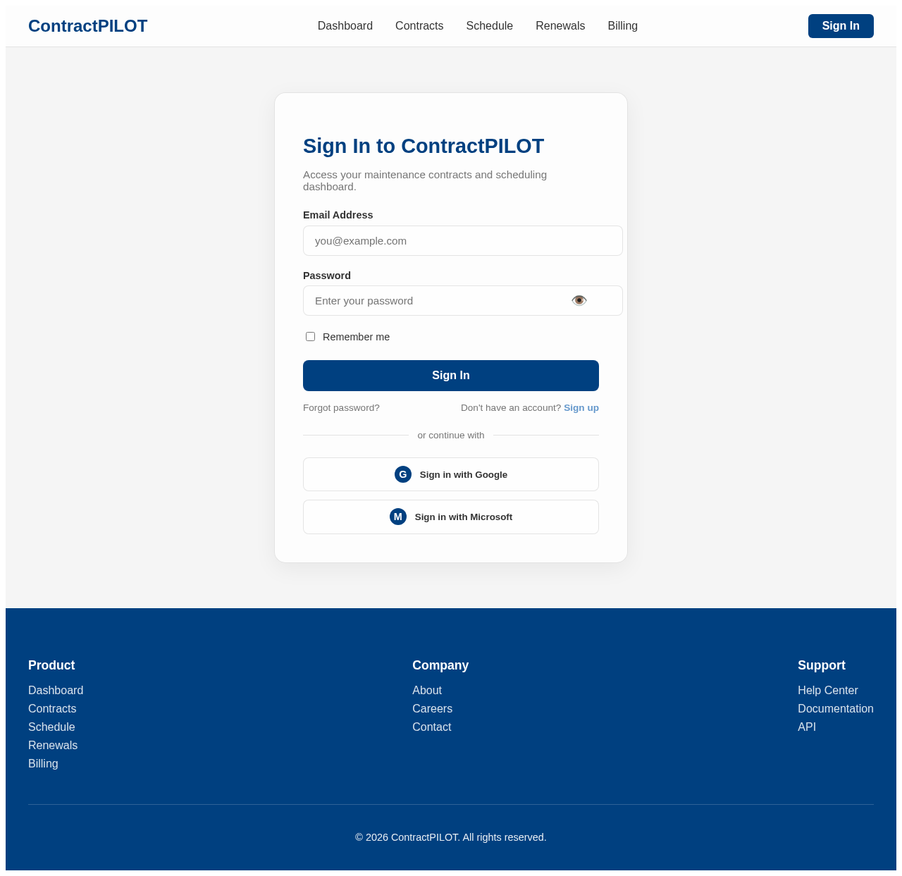 Login design preview