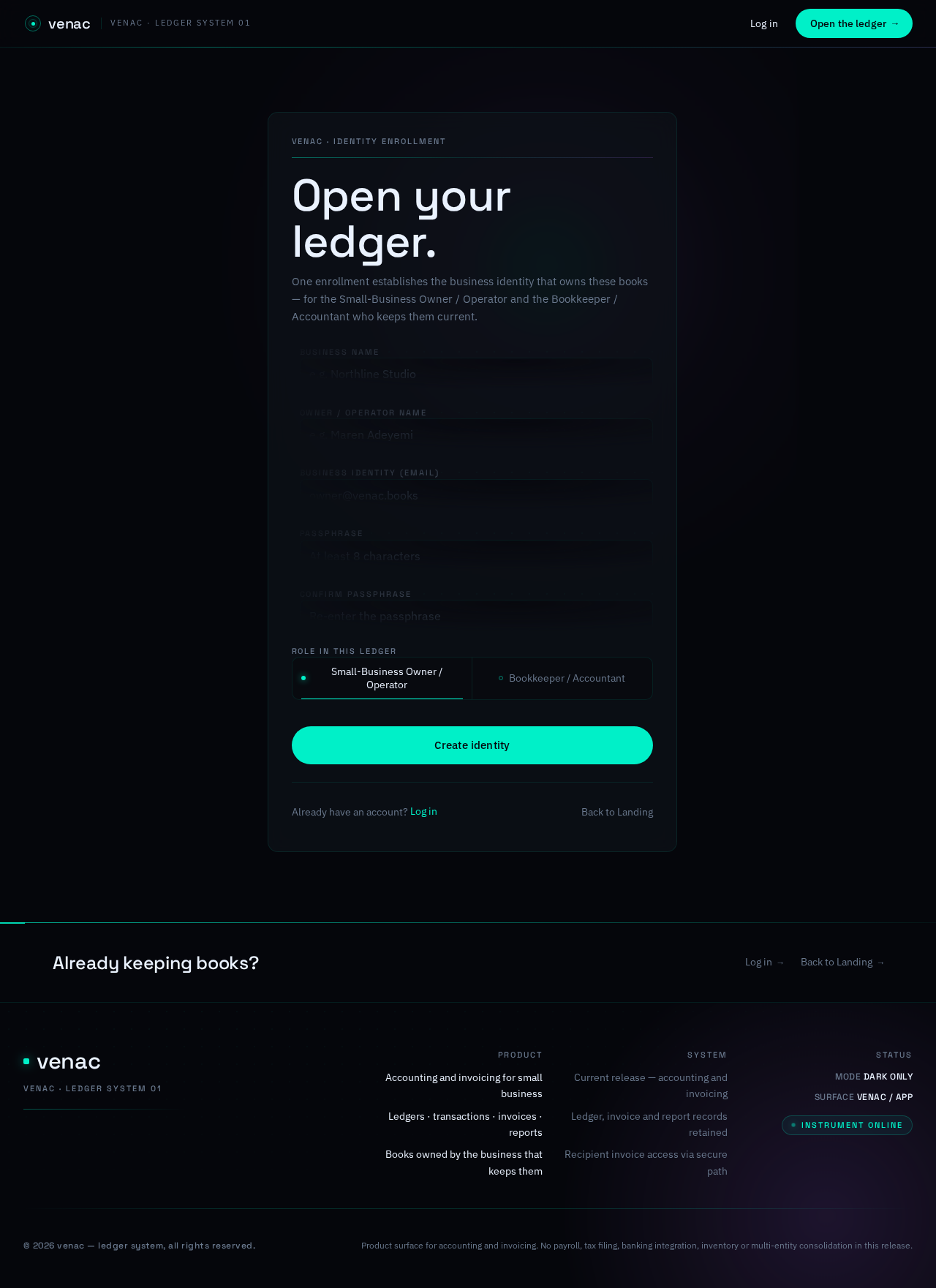 Sign Up design preview