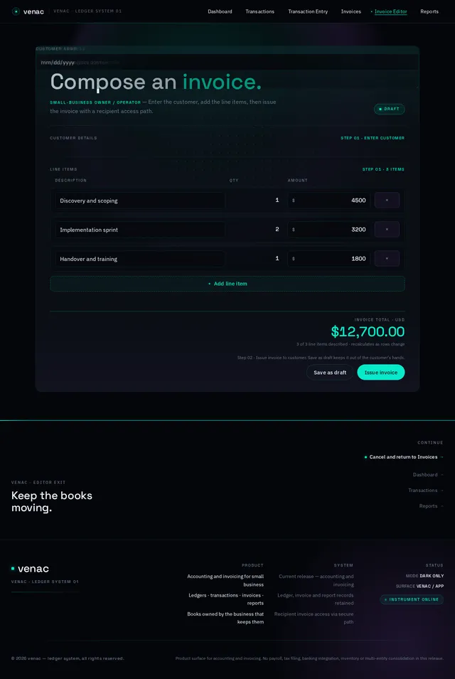Invoice Editor