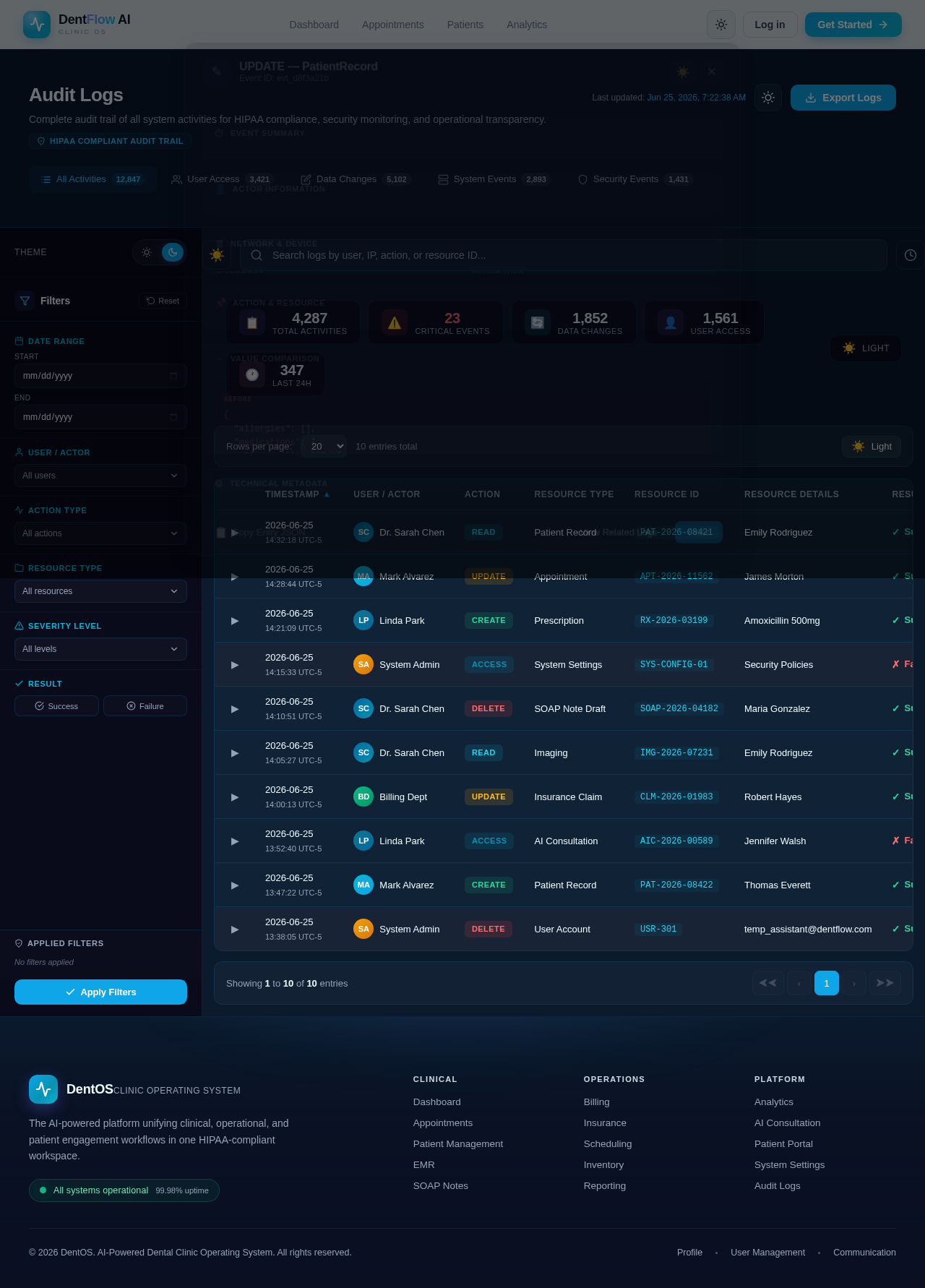 AuditLogs design preview