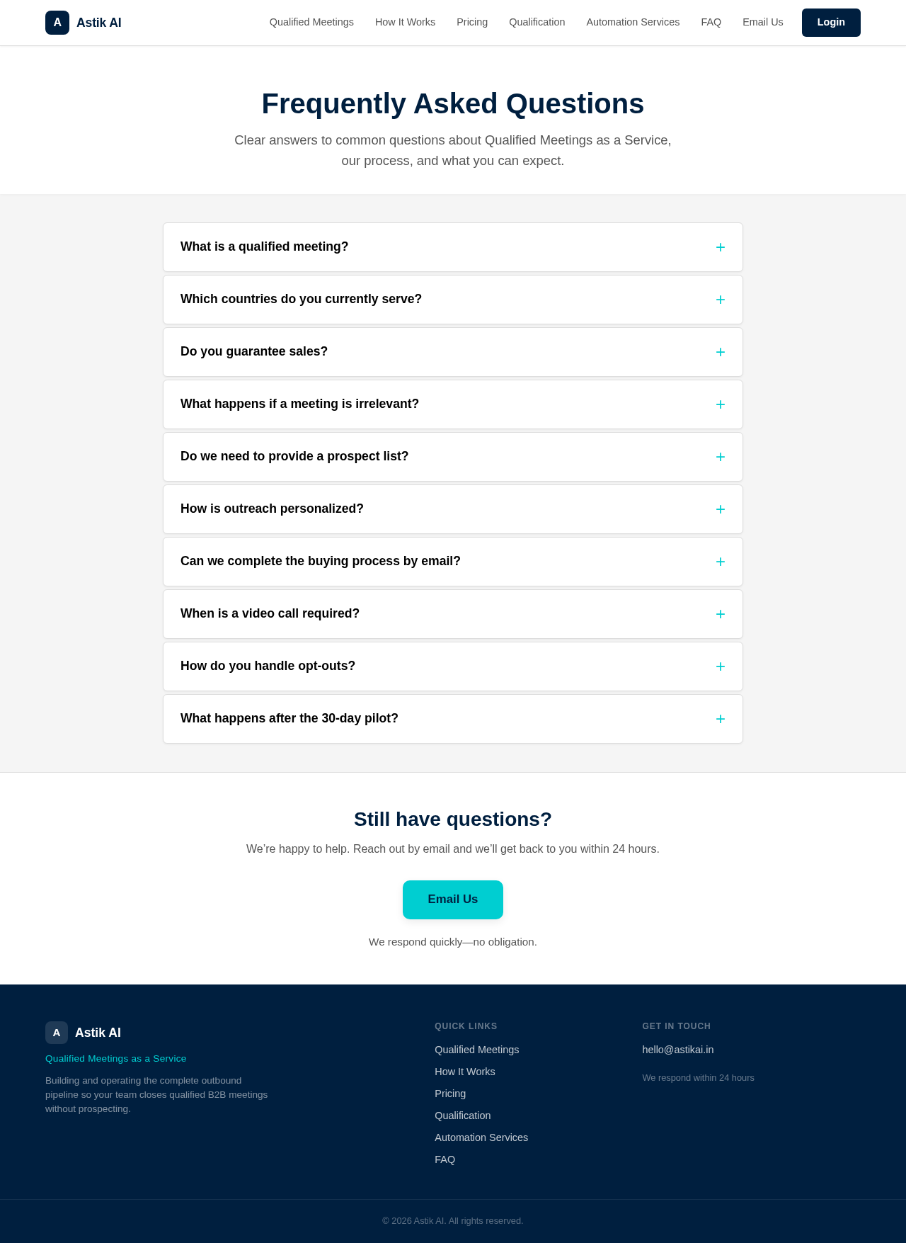 FAQ design preview