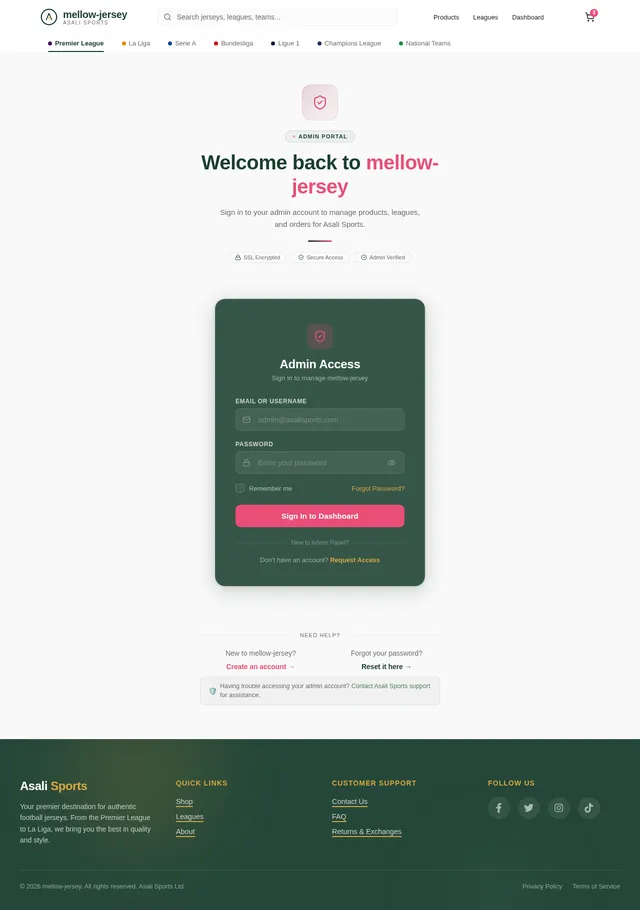Admin Login