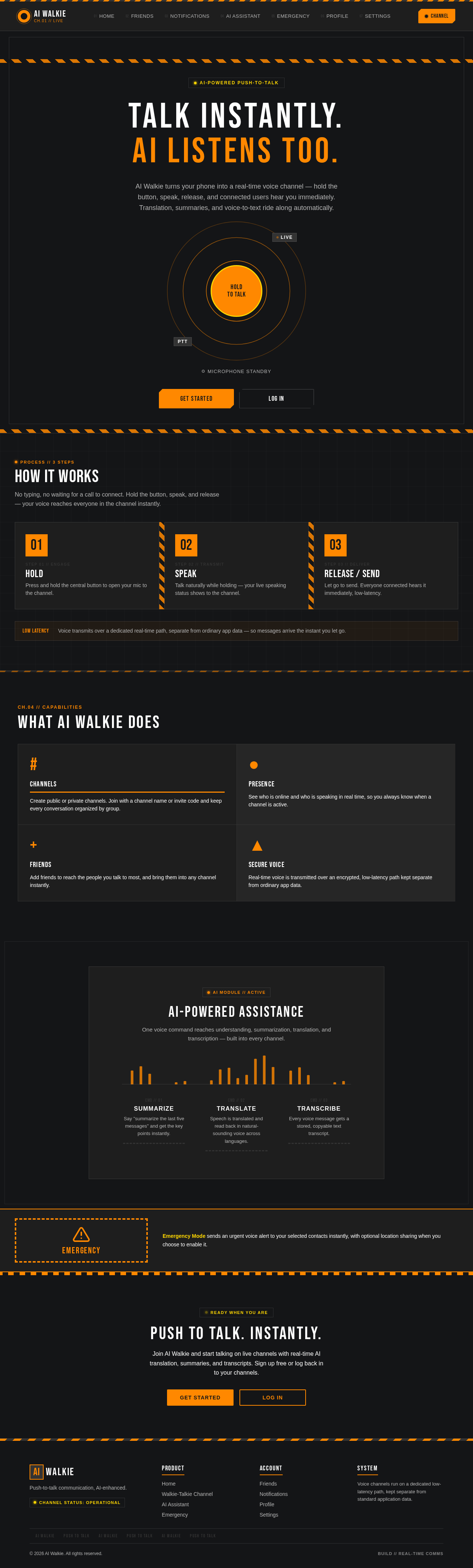 Landing design preview