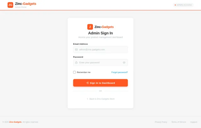 Admin Login
