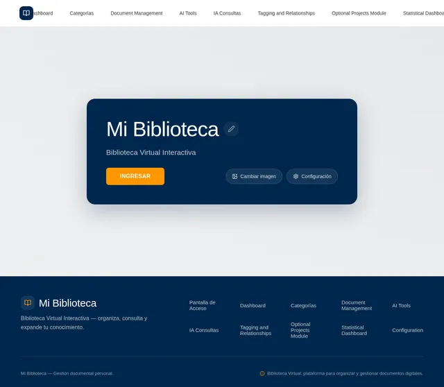Pantalla de Acceso