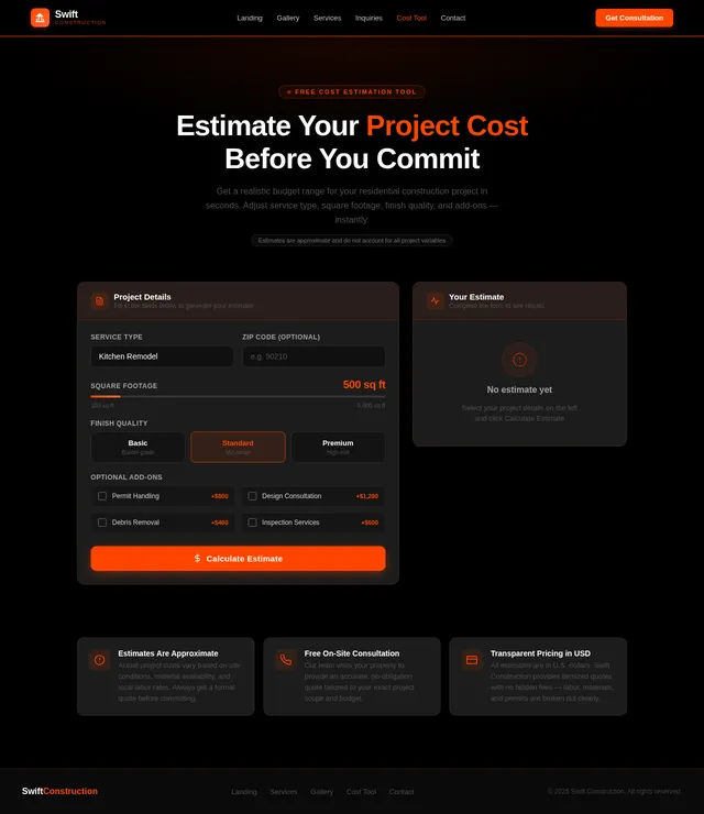 Cost Tool