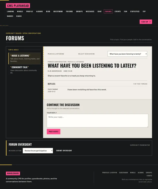 Forums