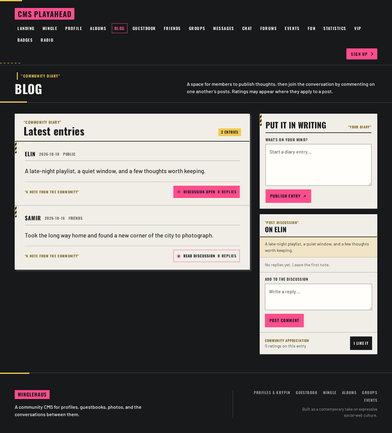 Blog design preview