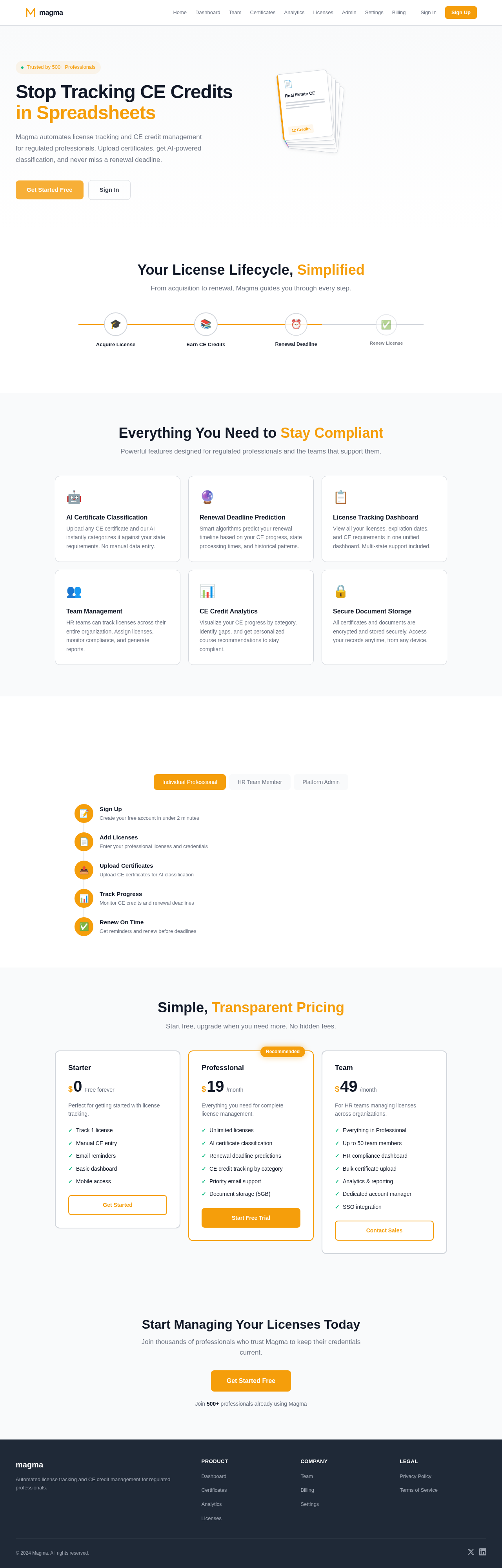 Landing design preview
