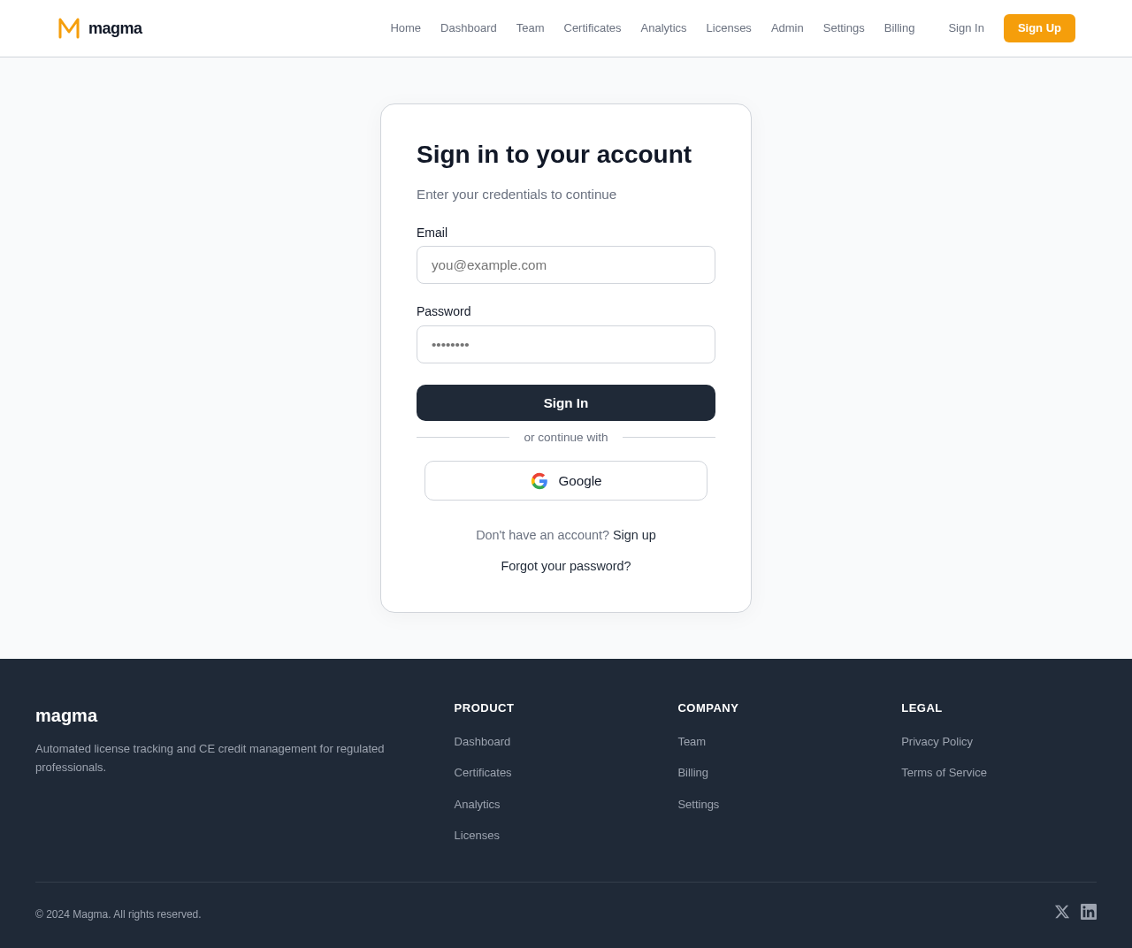 Login design preview
