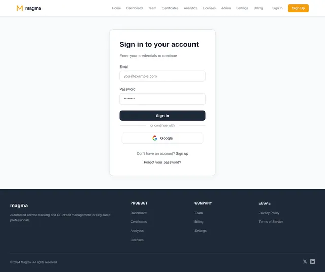 Login