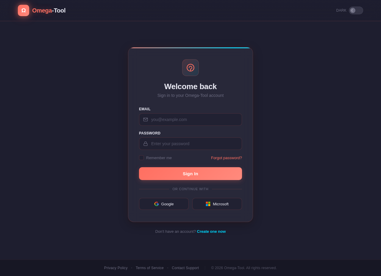 Login design preview