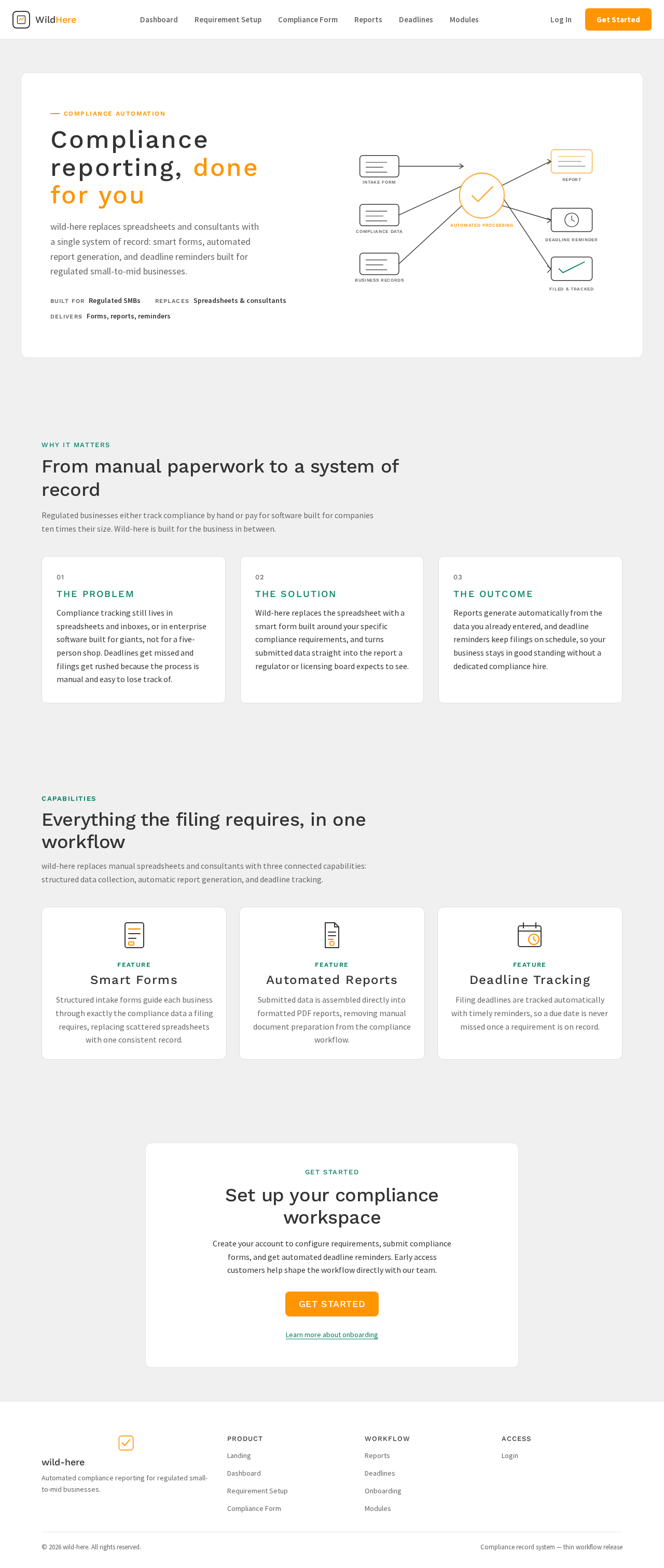 Landing design preview