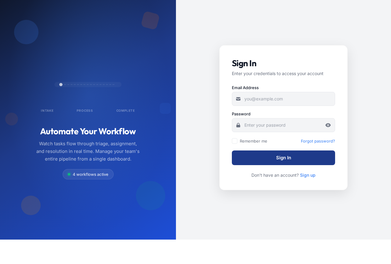 Login design preview