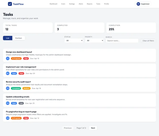 Tasks