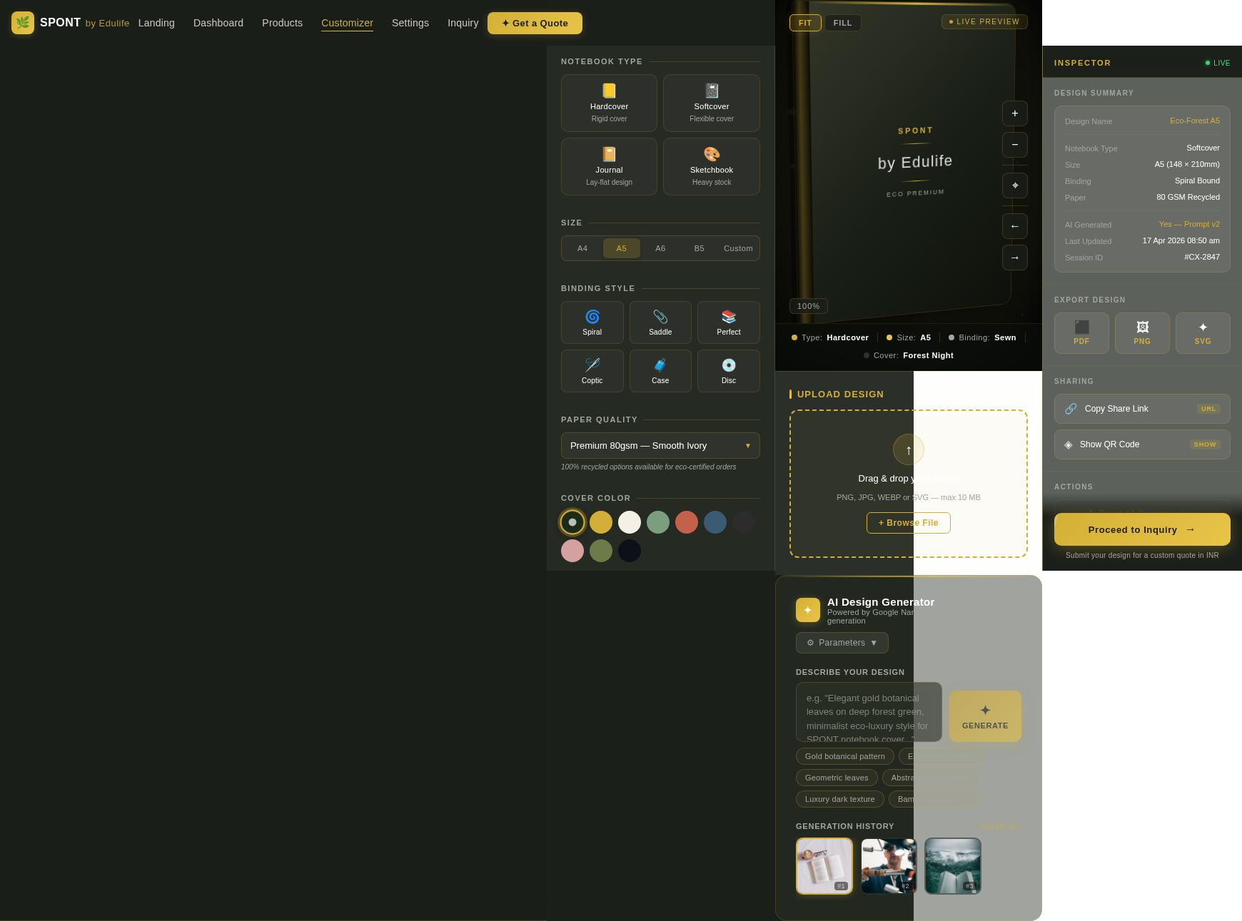 Customizer design preview