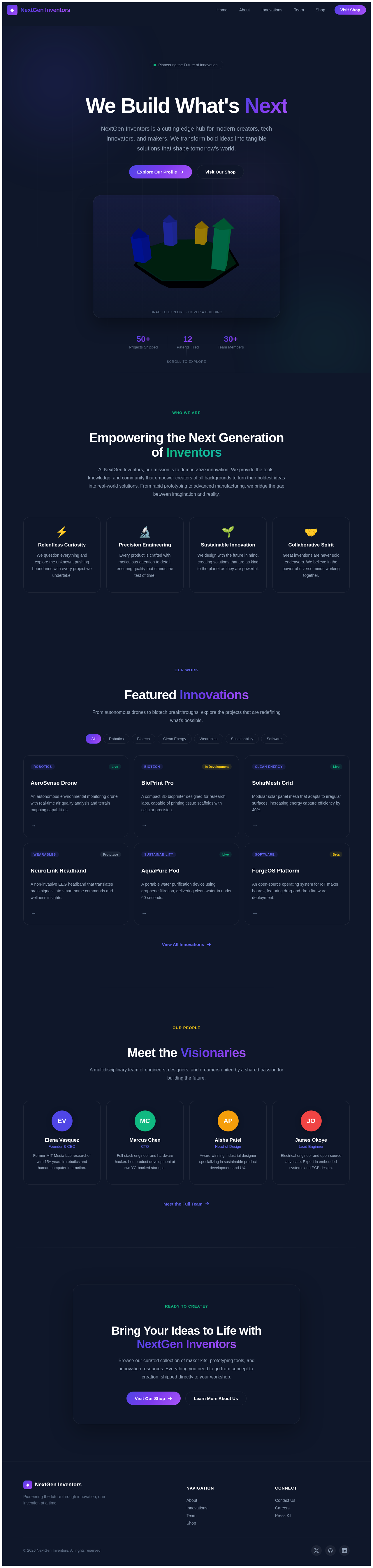 Landing design preview