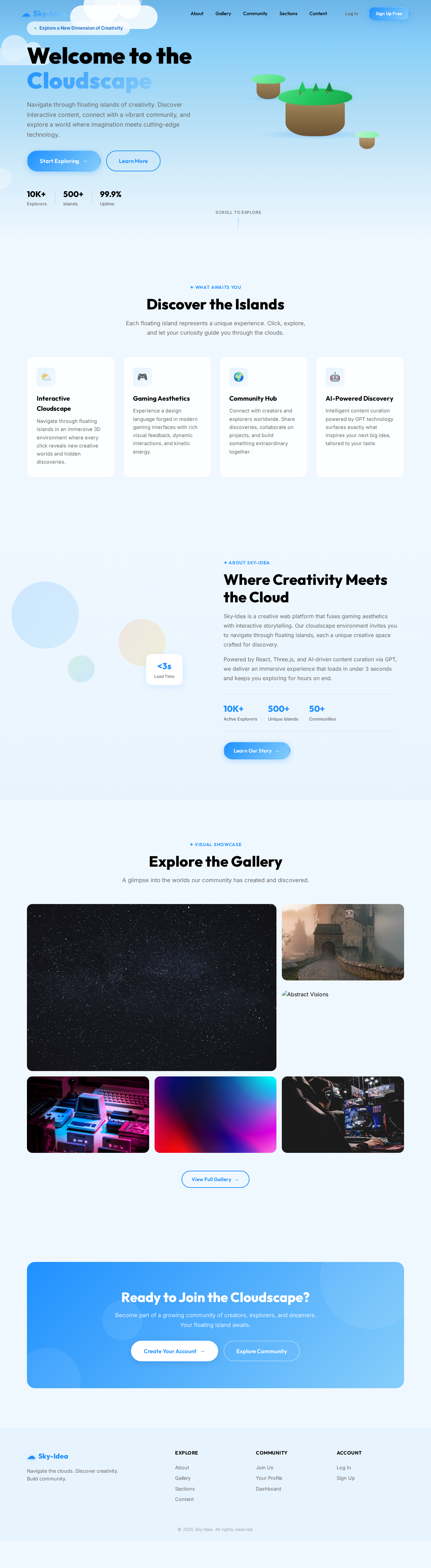Landing design preview