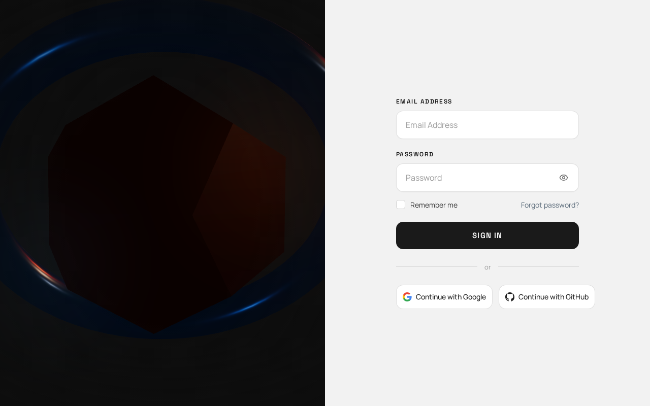 Sign In design preview