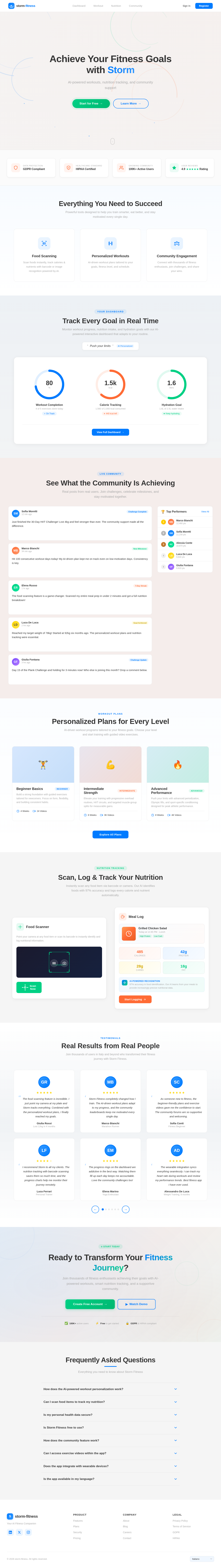Landing design preview