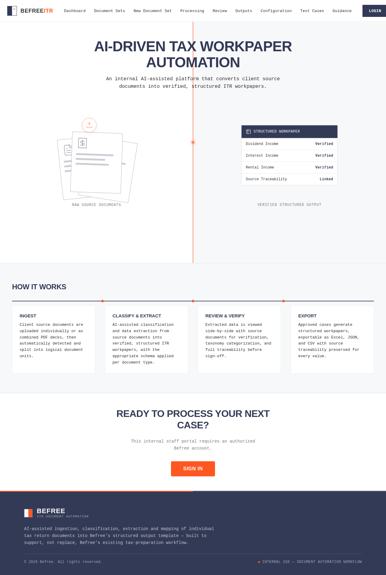 Landing design preview