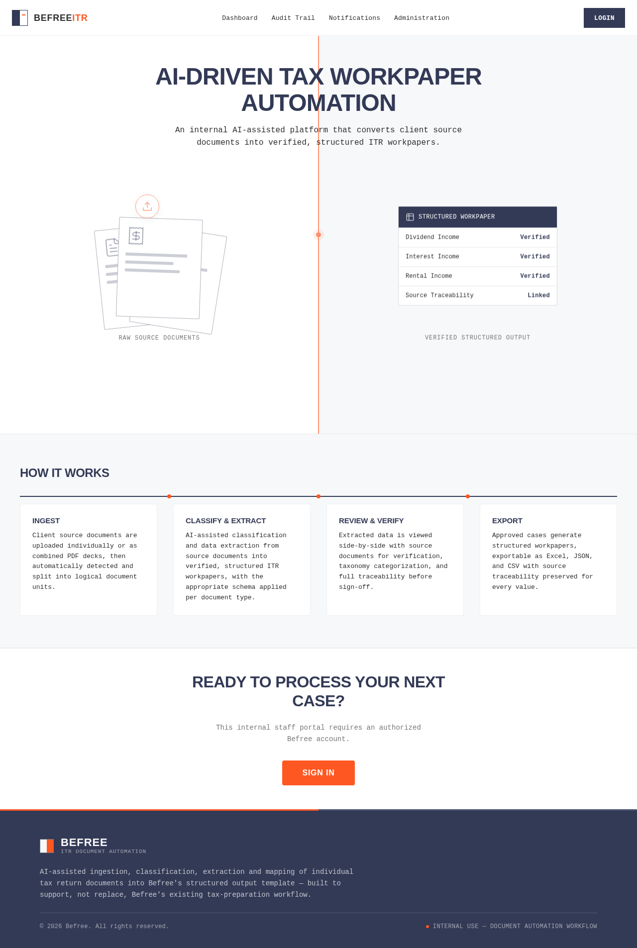Landing design preview