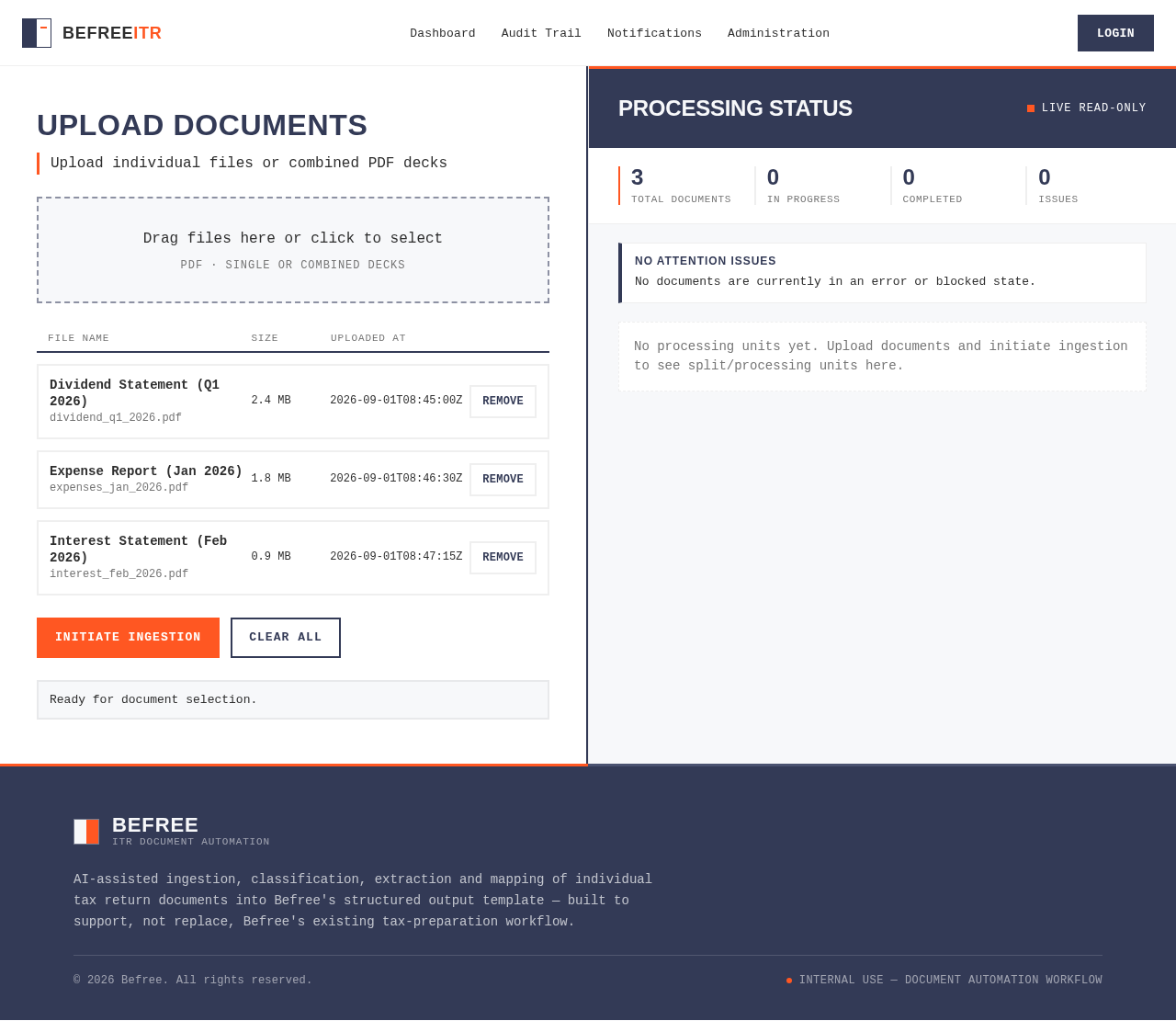 Document Intake design preview