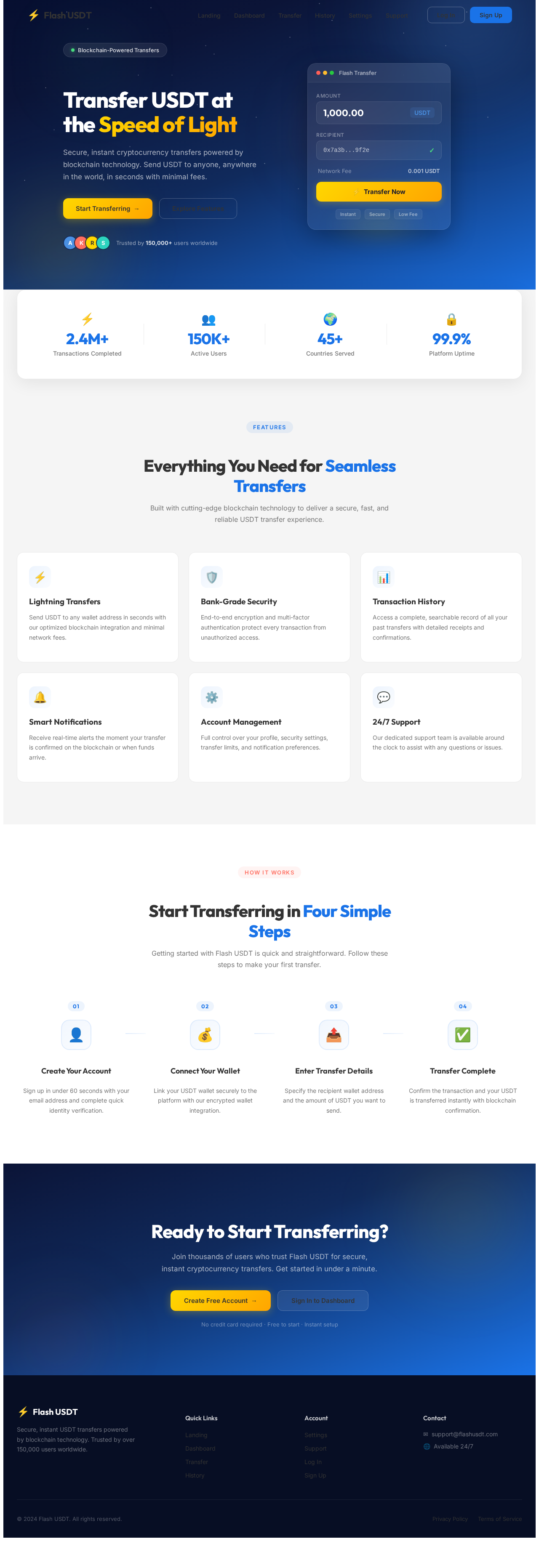 Landing design preview