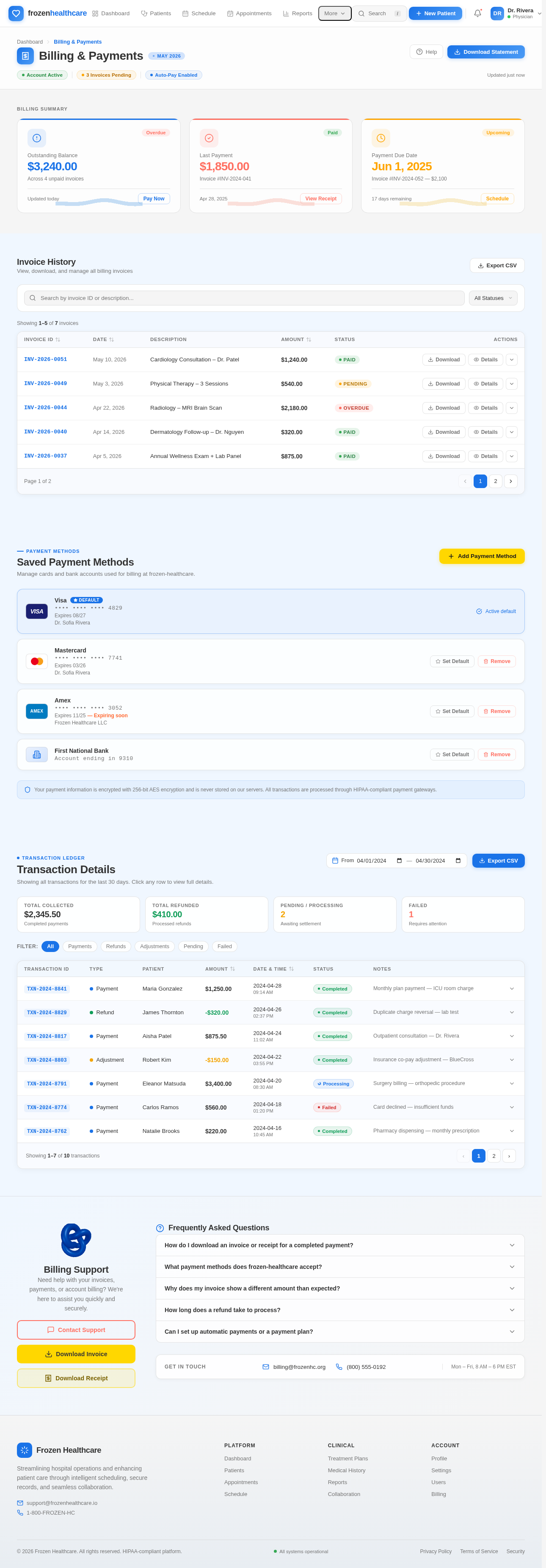 Billing design preview