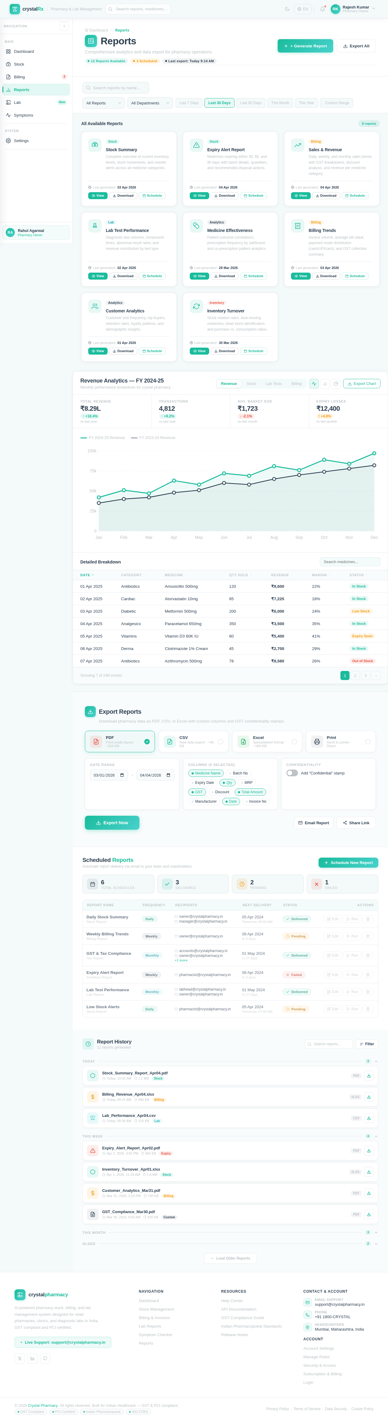 Reports design preview