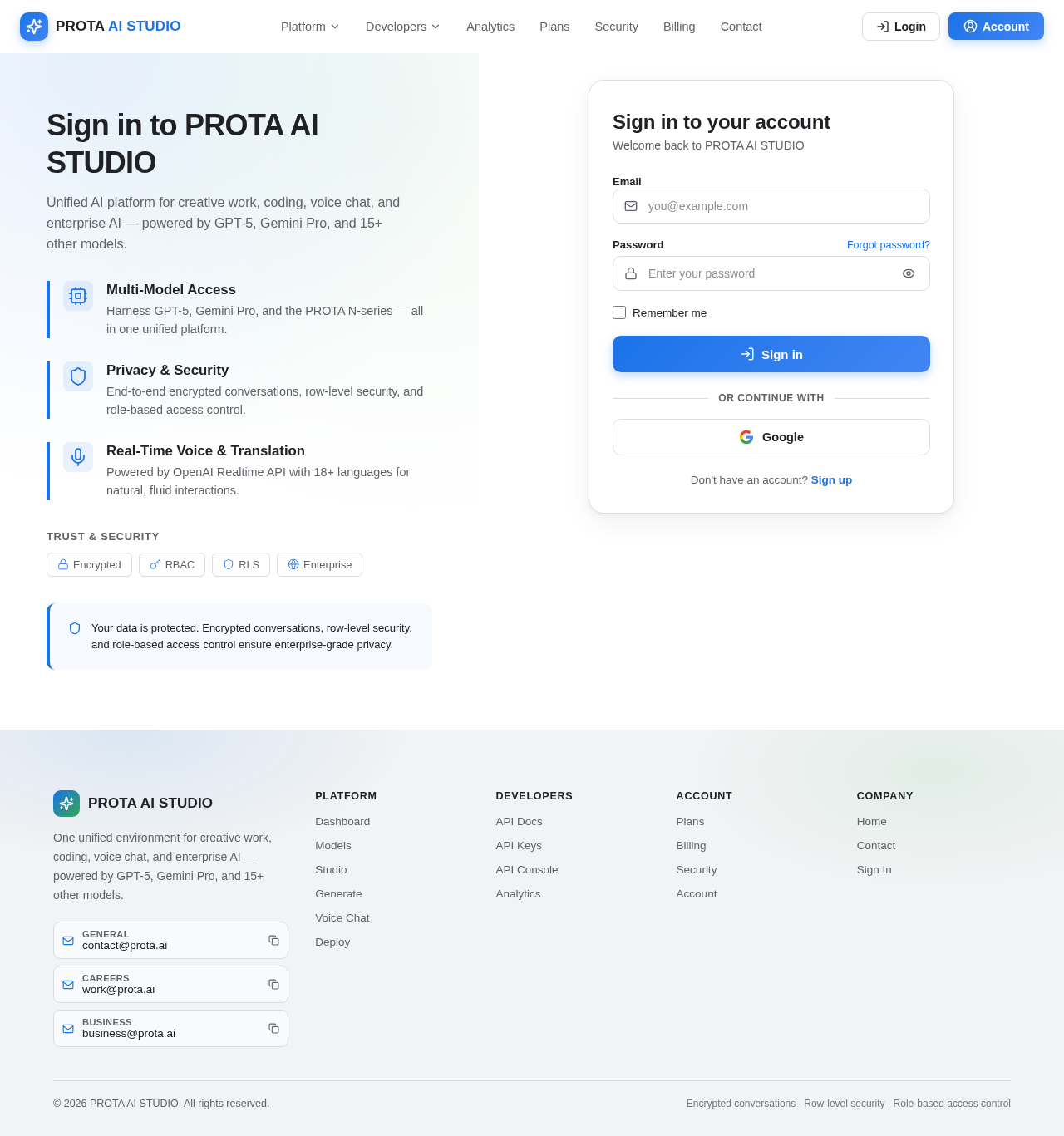 Login design preview