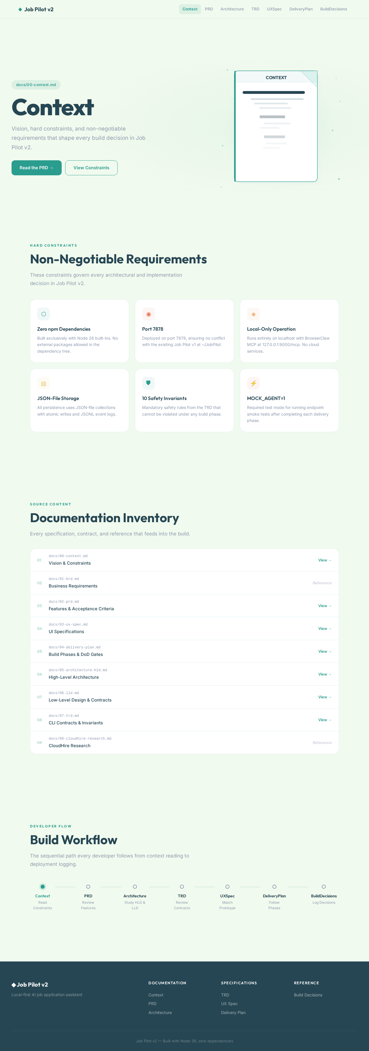 Context design preview