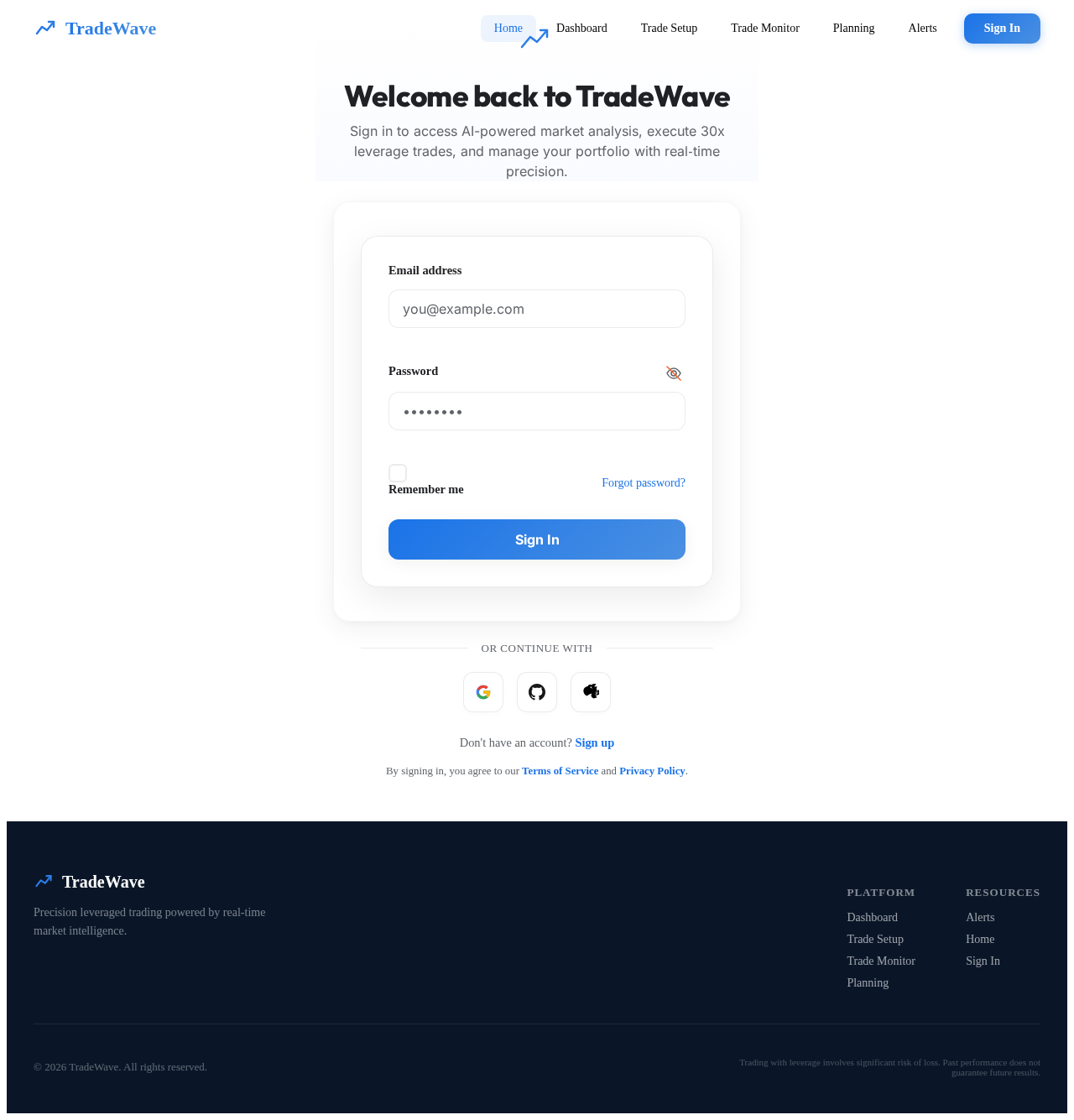 Login design preview