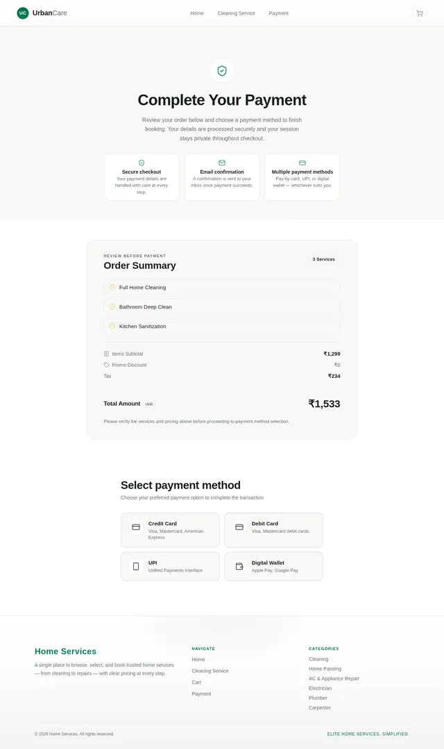 Payment Page