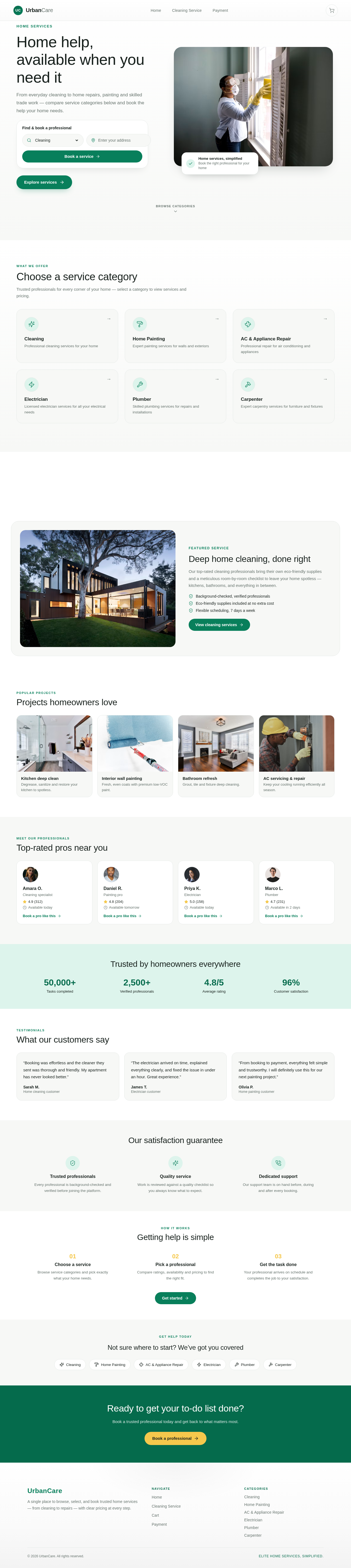 Home Page design preview