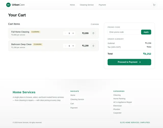 Cart Page