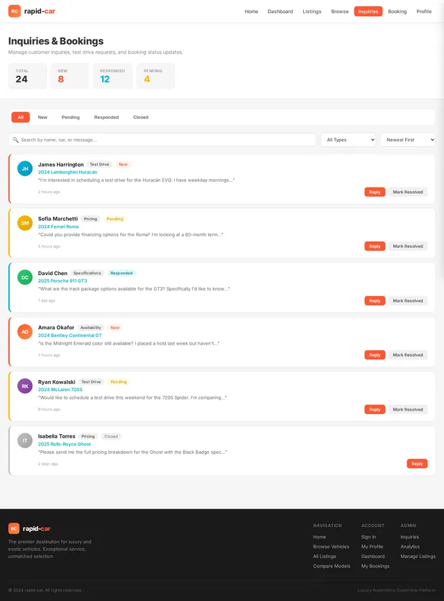 Inquiries