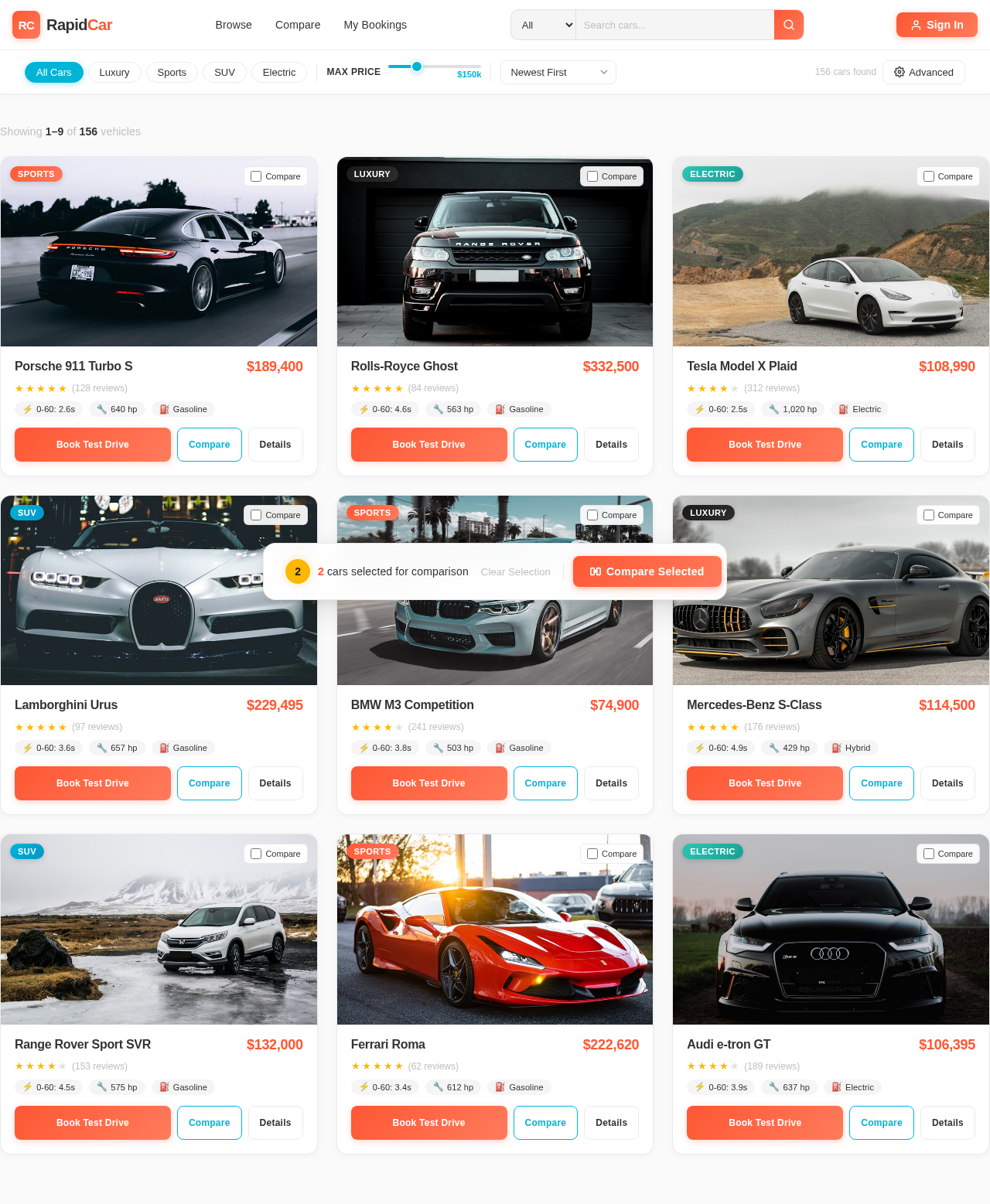 Listing design preview