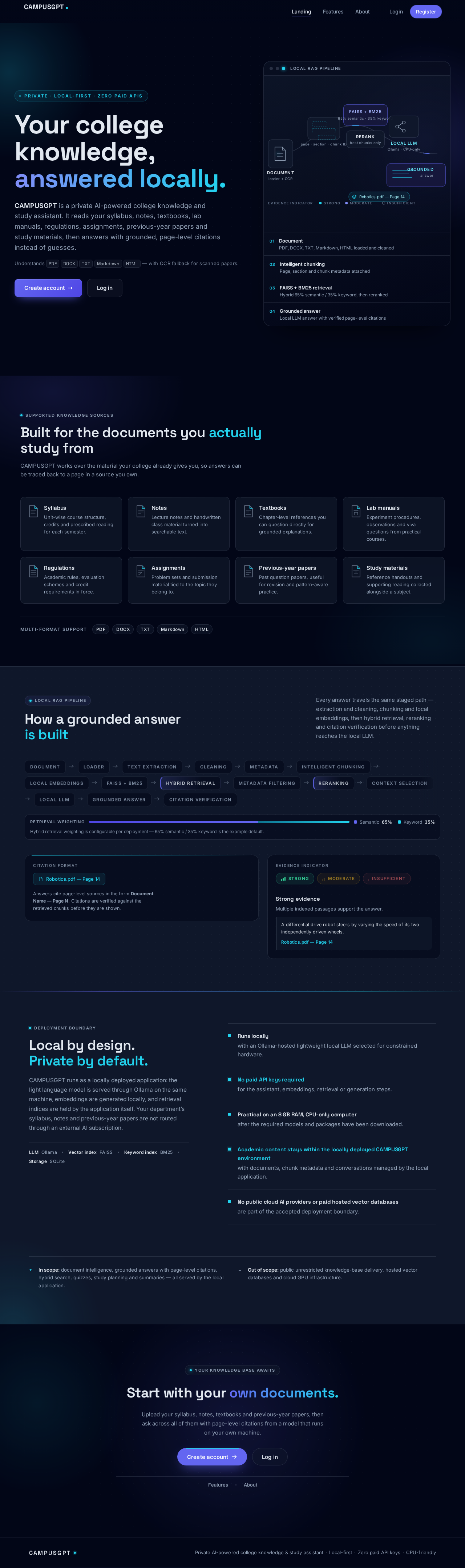 Landing design preview